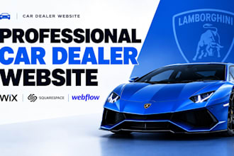 design car dealership website automotive car rental  via wix wordpress website
