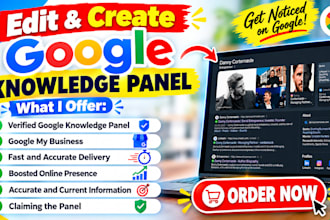 setup and optimize your google knowledgepanel for personal and brands,local SEO