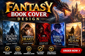 design fantasy book cover and fantasy book cover design
