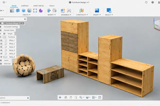 do furniture cad design autocad dwg drawing with 3d rendering and cutlist