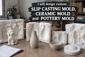 design custom slip casting mold ceramic mold and pottery mold