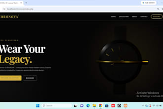 create a modern 3d website with interactive animations