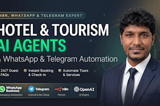 build n8n ai agents and whatsapp automation for hotels and tourism