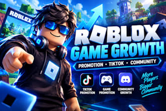 promote your roblox game with tiktok, gaming and community marketing