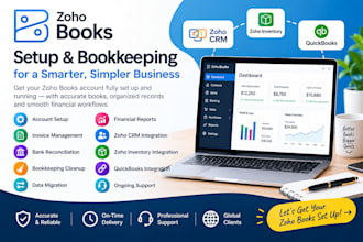 setup zoho books zoho crm bookkepping quick book zoho booking for zoho inventory