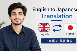 manually translation of english into japanese