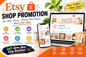 do etsy shop promotion and etsy seo to boost traffic and increase etsy sales