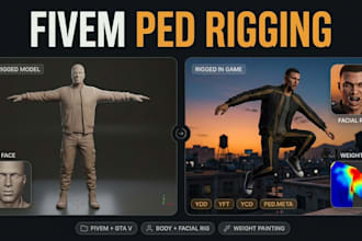 do fivem rigging gta 5 rigging facial rigging and weight painting setup