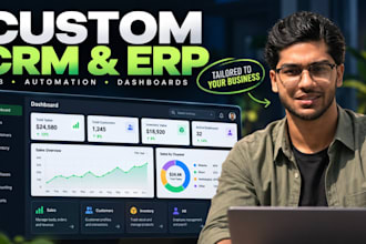 develop custom CRM and erp software for your business