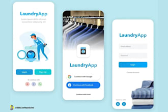 build laundry app, laundry website, dry cleaning app, home service app