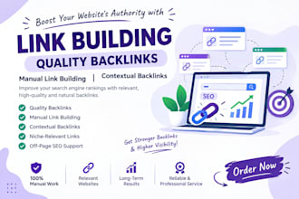 provide manual link building with quality contextual links