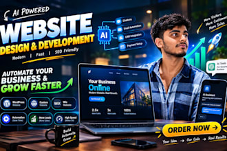 build ai powered business website