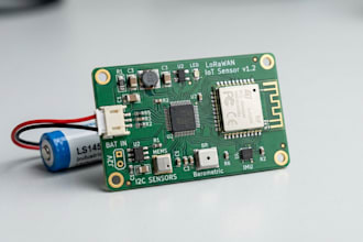 design lorawan iot devices ultra low power pcb stm32 sensors embedded firmware