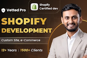 design and develop an awesome shopify store for you, shopify developer