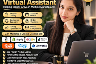 create and optimize amazon ebay shopify product listings