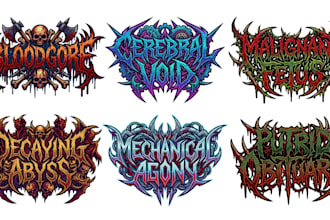 design death metal, technical death and brutal death logo