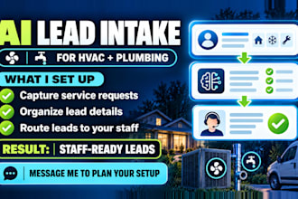 build an ai lead intake app for hvac and plumbing contractors