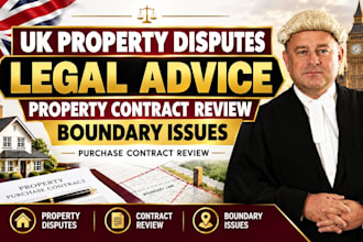 draft legal advice for UK boundary and property dispute purchase contract review