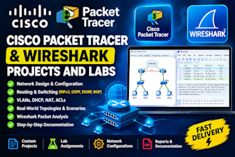 cisco packet tracer and wireshark projects and labs