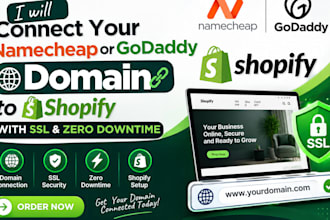 connect your namecheap or godaddy domain to shopify with SSL and zero downtime