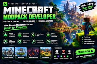 fix setup minecraft modpack servers paper spawn villages modpack developer