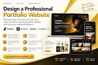 design a professional portfolio website using fabrik dunked pixpa and smugmug