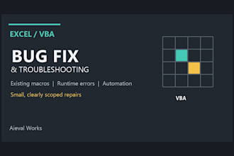 fix excel vba macros and troubleshoot existing automation