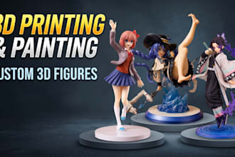 3d print and paint anime figure model action statue miniature stl resin printing
