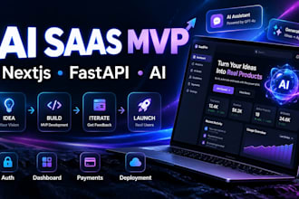 build a full stack ai saas mvp with nextjs and fastapi