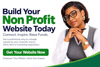 nonprofit charity 501c3 ngo non profit fundraising website on wix wordpress