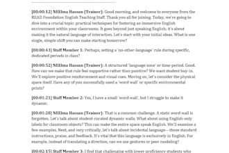 provide high quality english audio or video transcripts
