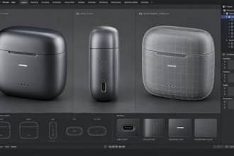 do electronic product modeling, gadget model and hard surface tech
