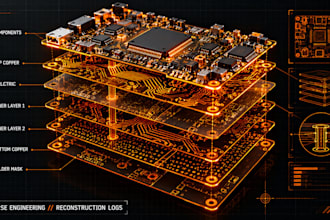 reverse engineer pcb boards and recreate schematic diagrams