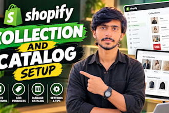 do collection and catalog setup for your shopify store