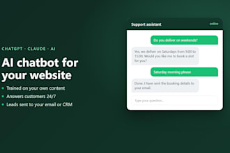 build an ai chatbot for your website with chatgpt or claude