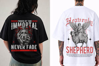 custom t shirt design graphic t shirt streetwear and apparel design