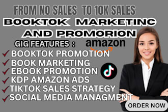 promote your book with booktok videos and amazon KDP ads
