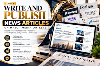 write and publish news articles on major media outlets