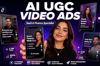 create ai ugc video ads for saas and finance apps with hooks and variation