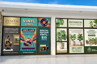 design storefront window graphics shopfront signage retail business signage