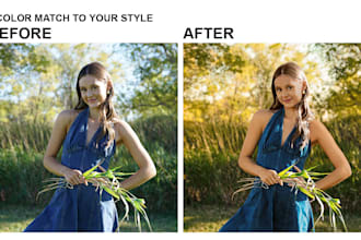 color grade your photos to match your style and reference