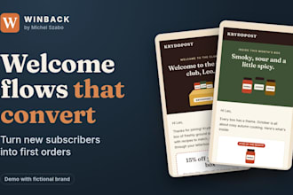 write and build a welcome email flow for your new subscribers
