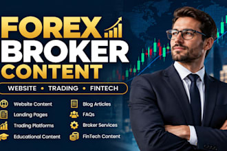 write professional forex broker website content and trading pages