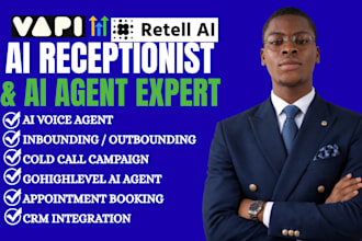 build retell ai voice agent ai receptionist, vapi ai cold calling in gohighlevel