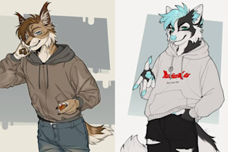 draw furry art fursona furry character furry oc anthro furry pfp illustration