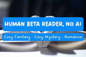 be your cozy mystery beta reader, dark fantasy beta reader, romance beta reader