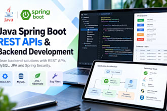 develop java spring boot rest apis and backend applications
