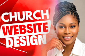 design a modern responsive church website or ministry website