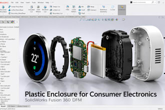 design plastic enclosure for consumer electronics smart devices solidworks dfm