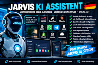 ich erstelle einen jarvis ki assistenten mit n8n, openclaw, mcp claude grok bot